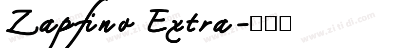 Zapfino Extra字体转换